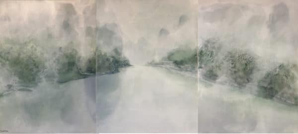 Li River Mist Triptych