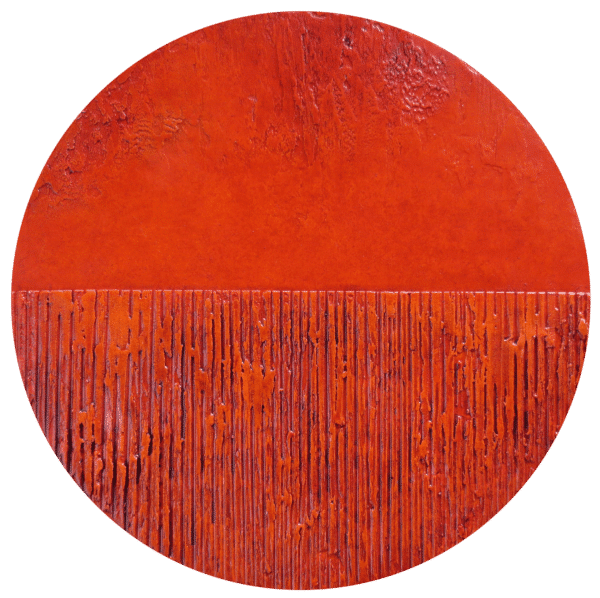 Abstract art Small Orange Round 3 by Patterson Parkin