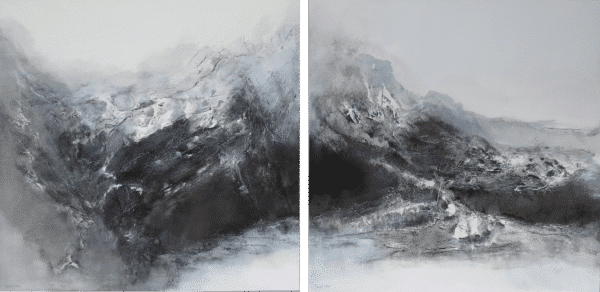 Island Series Diptych by Margaret Woolley