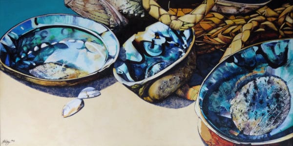 Rainbow Shells - Jane Puckey - Mobile Art Gallery