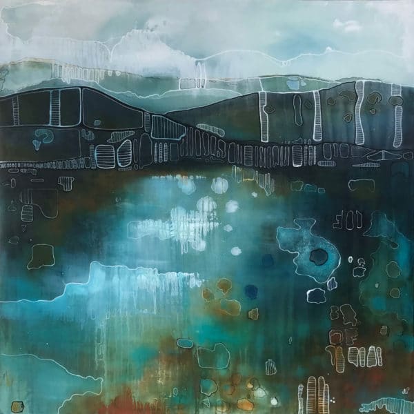 Contemporary Landscape Still Water by Julie Whyman