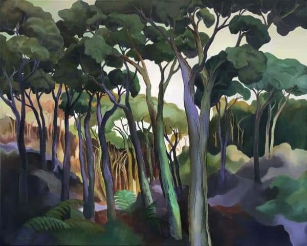 NZ Art Kanuka Forest by Mary Moen