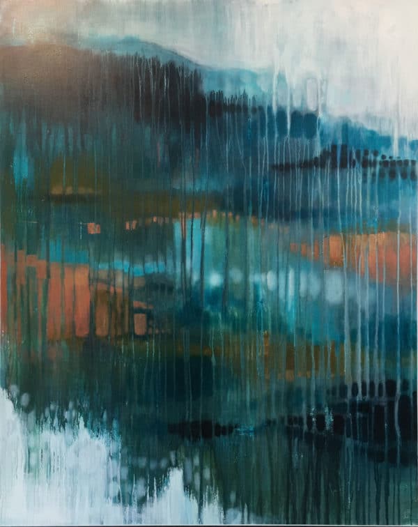 Contemporary Landscape Through the Window 1 by Julie Whyman