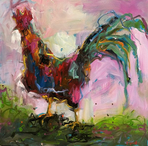 Farm animals - Roaming Rooster by Pauline Gough