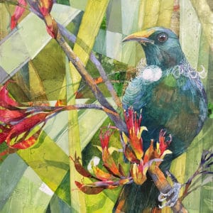 Tui and Flax Flowers