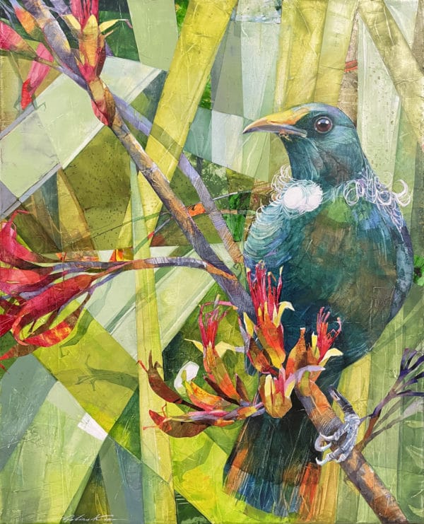 Tui and Flax Flowers