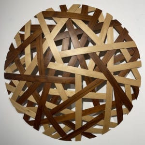 Sculpture - Walnut and Maple Weave by Jamie Adamson