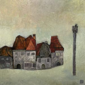 Five Houses By The Power Pole by April Shin
