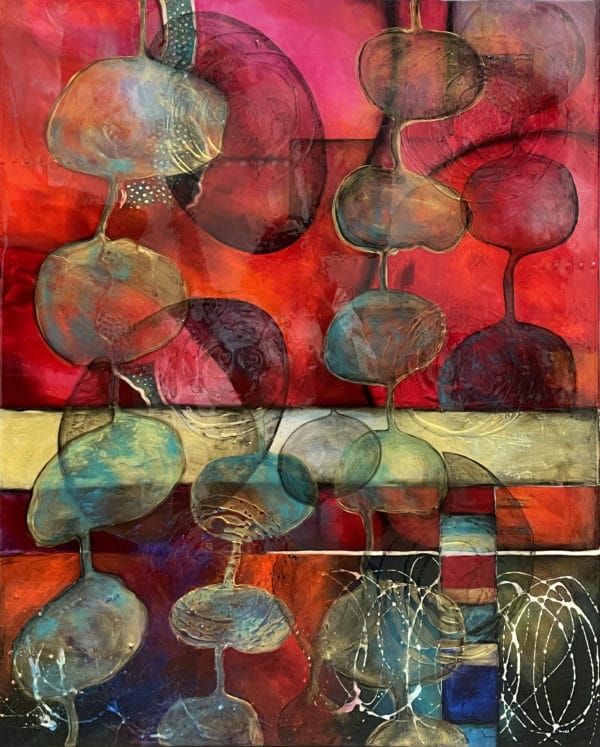 Abstract art - Balance by Clare Wilcox