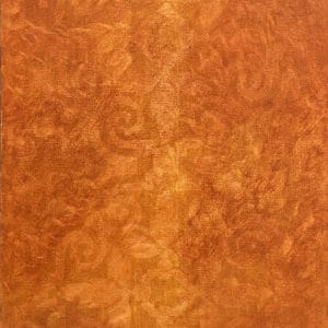 Abstract - Temple Panel in Red Ochre by Sally Simons