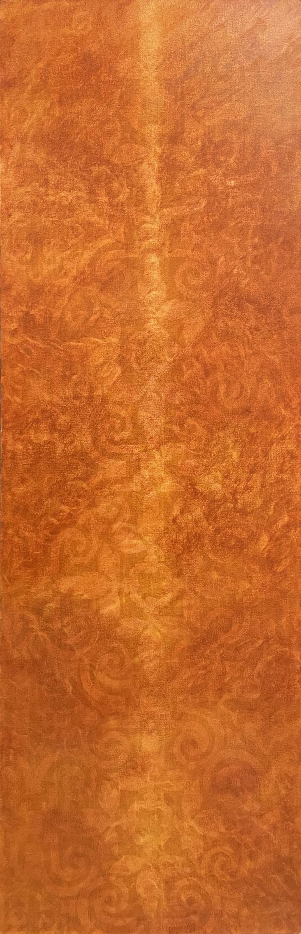 Abstract - Temple Panel in Red Ochre by Sally Simons