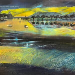 Contemporary landscape - From The Devonport Wharf, by Jill Perrott
