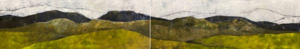 Landscape - Shades of the Season (diptych), by Dalene Meiring
