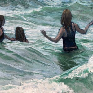 Figurative painting - Waves 1 By Belinda Wilson