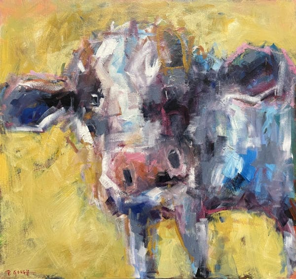 Cow painting - Holly by Pauline Gough