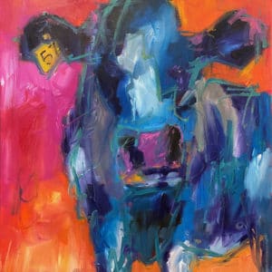 Cow painting - No. 57, by Pauline Gough