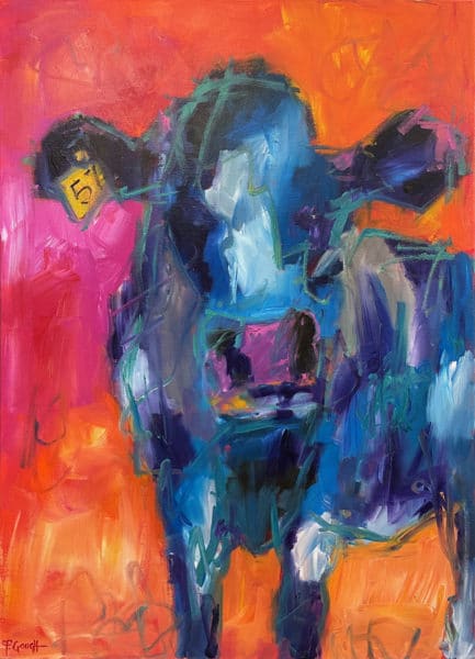 Cow painting - No. 57, by Pauline Gough