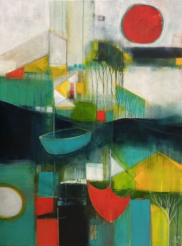 Contemporary landscape - Adrift by Julie Whyman