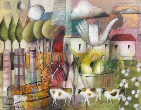 Contemporary landscape - Dreams and Journeys by Dalene Meiring