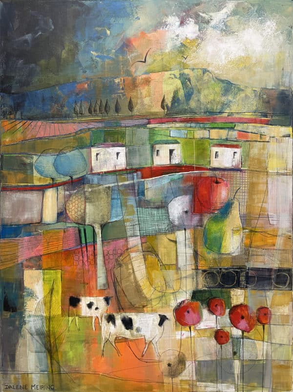 Contemporary landscape - Farm Stories lll by Dalene Meiring