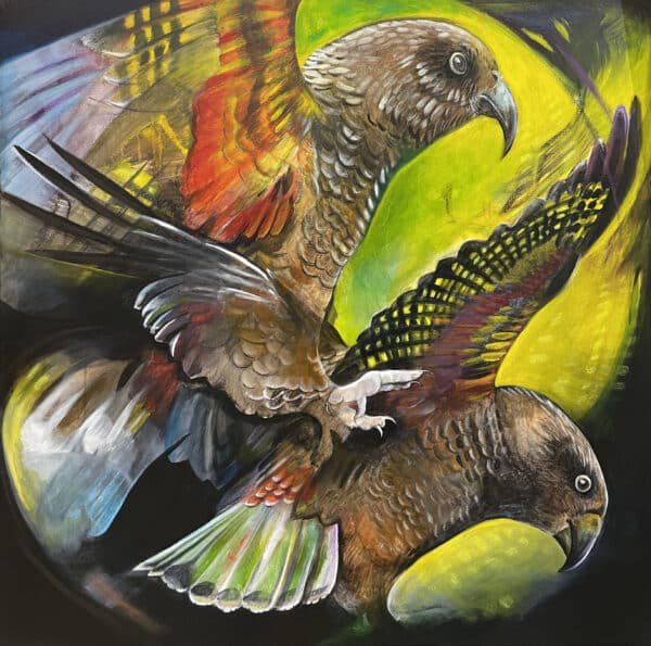 Bird painting - Kea 1 by Ross Melles