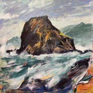 Landscape - Rough Seas, Piha by John Horner