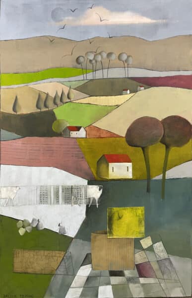 Contemporary landscape - A Passing Glimpse by Dalene Meiring