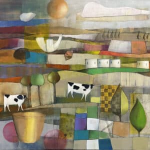 Contemporary landscape - All Along The Lane by Dalene Meiring