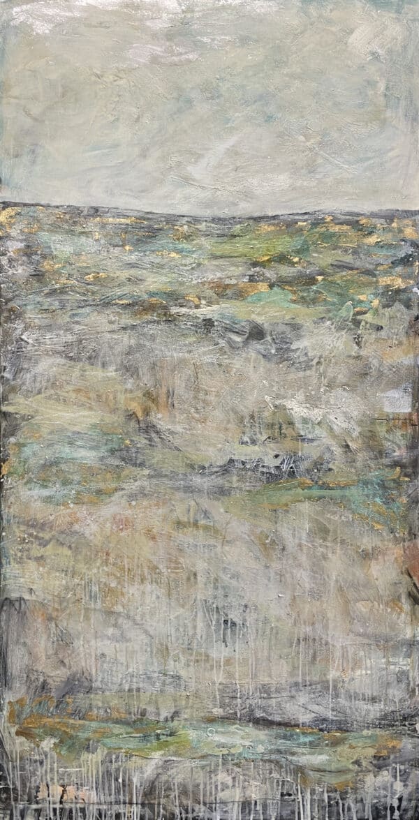Abstract landscape - Along the Foreshore by Jody Hope Gibbons