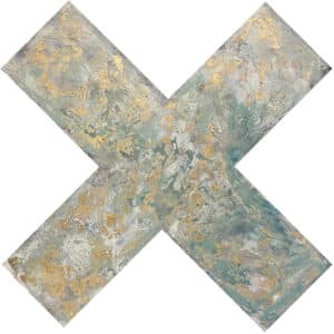 Wall sculpture - Sage Green Cross by Jody Hope Gibbons
