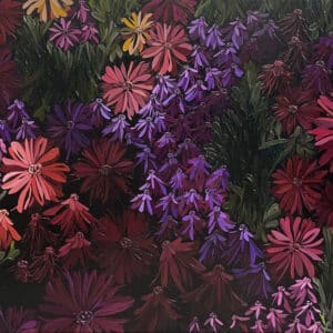 Flower painting - Home Coming by Rebecca Hawthorn