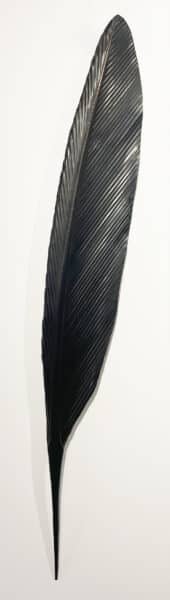 Copper feather sculpture - Kahu by Mat Scott